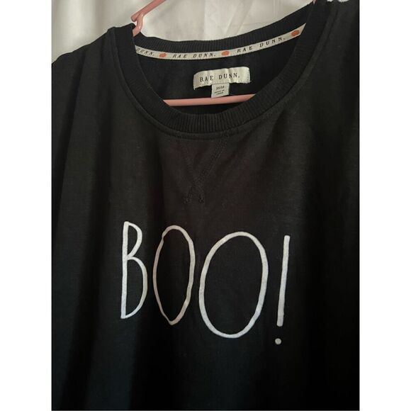 Rae Dunn Boo! Black Crewneck Woman’s Size Medium NEW - Picture 2 of 6